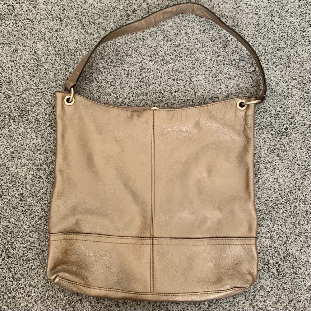 Banana Republic Shoulder Bag in Metallic Gold
